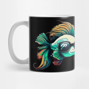 COOL BETTA FISH WITH SUNGLASSES Mug